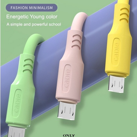 KABLE DATA MICRO USB / KABEL DATA TYPE-C TYPE C / KABEL DATA IPHONE LIGHTING / KABEL DATA MACARON FU