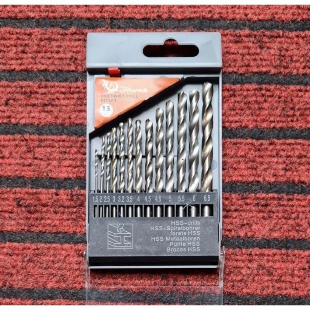 Mata bor set / mata bor set besi 13pcs / mata bor set kayu 8 pcs / mata bor besi set / mata bor kayu