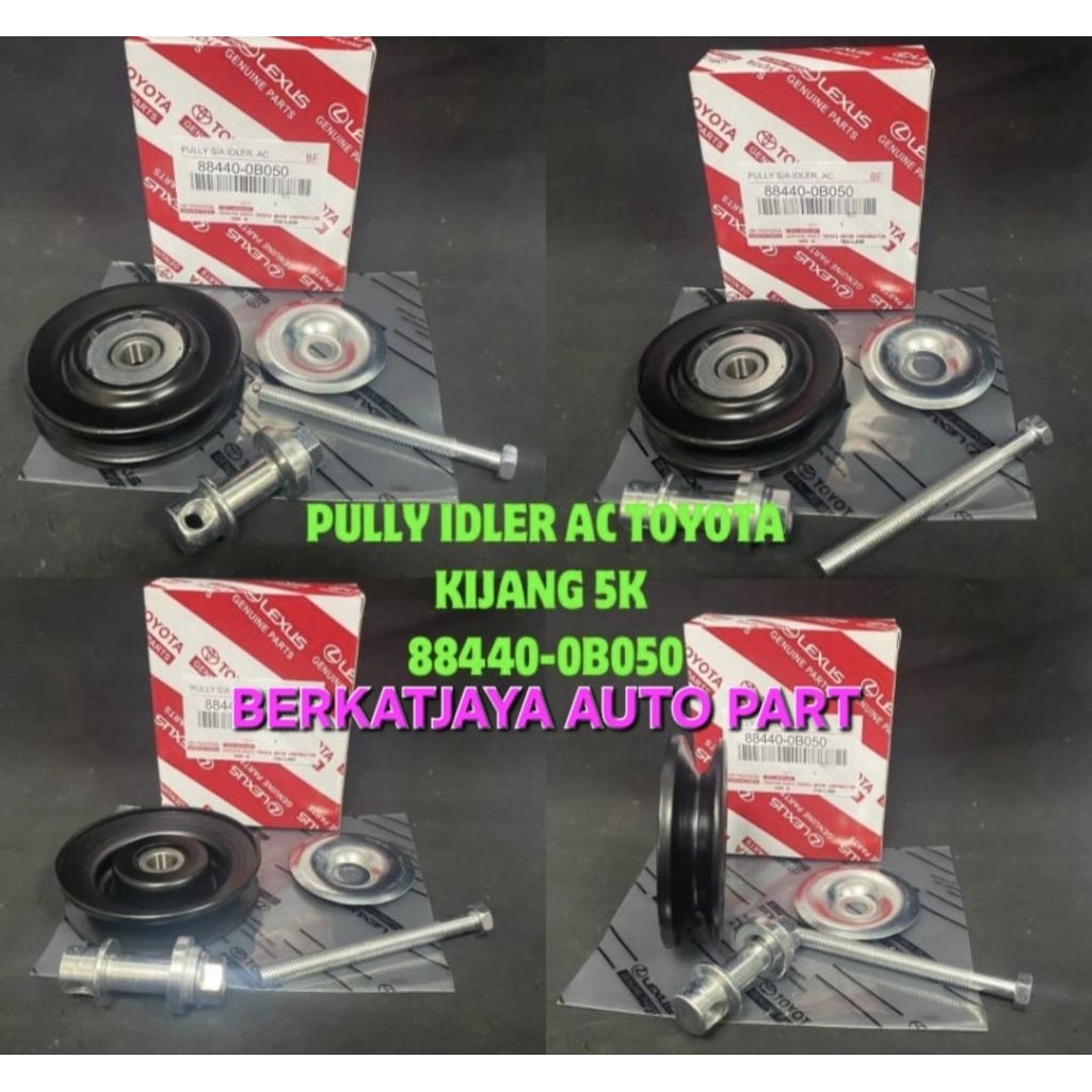 PULLY TENSIONER PULLY AC PULLY IDLE AC TOYOTA KIJANG 5K KIJANG SUPER ORIGINAL