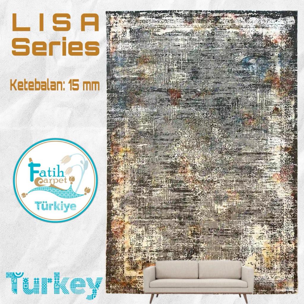 Karpet Minimalis impor Turki Merek Lisa 120X180 22a