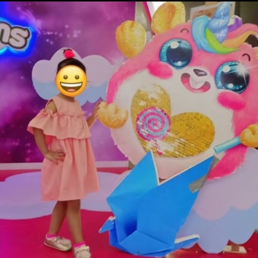 Ruffles dress rok sabrina rampel dress warna merah muda pink anak perempuan umur 4tahun 5tahun