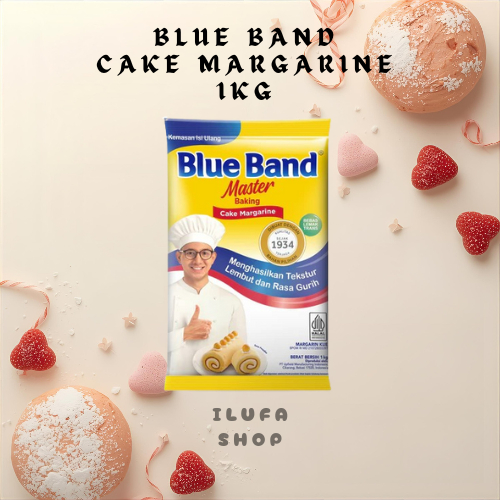 Blue Band Master Cake Margarine 1 Kg Pillow Pack / Blue Band 1 Kg