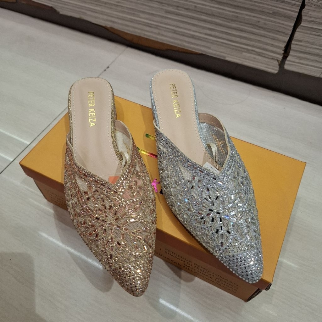 Sandal Pesta Wanita Tinggi hak -/+ 3cm Brand PETER KEIZA ORI