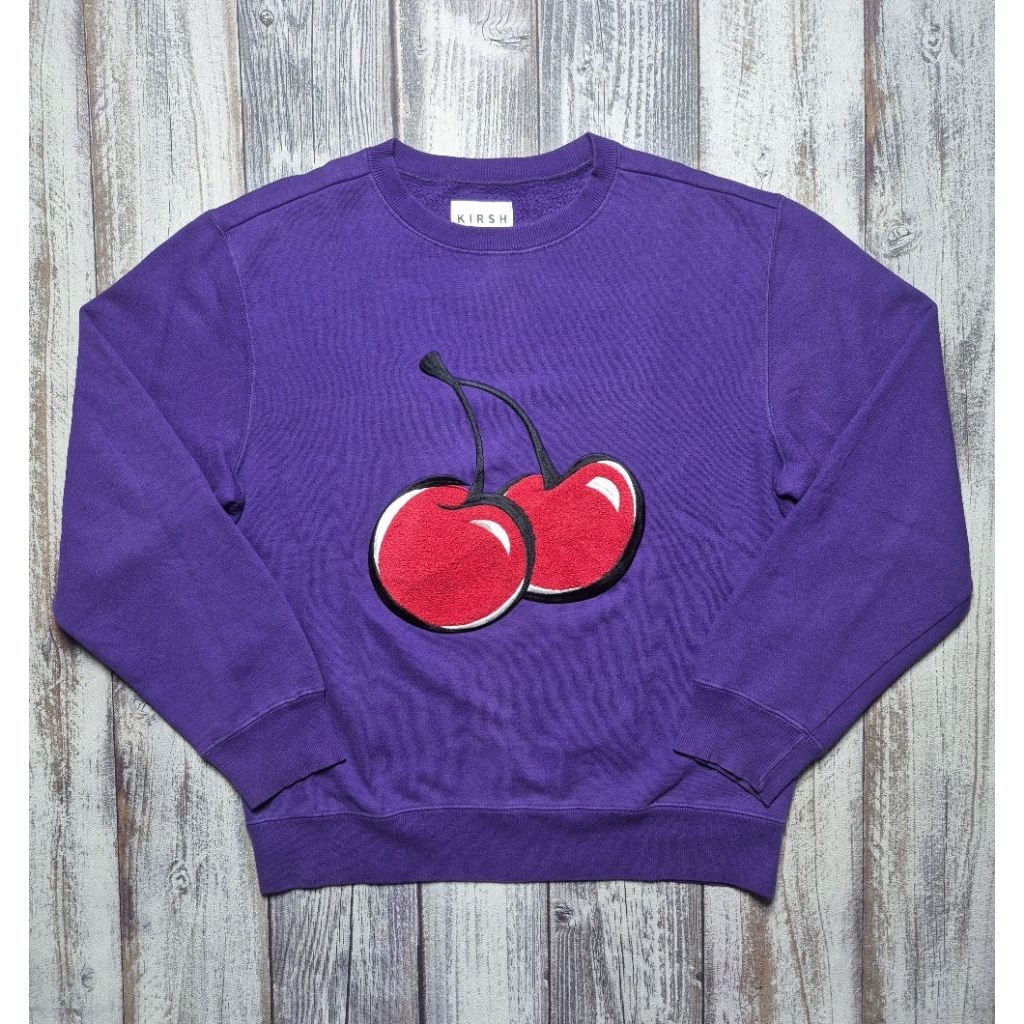 Jaket kirsh sweater crewneck Motoran Hangout unisex ungu branded