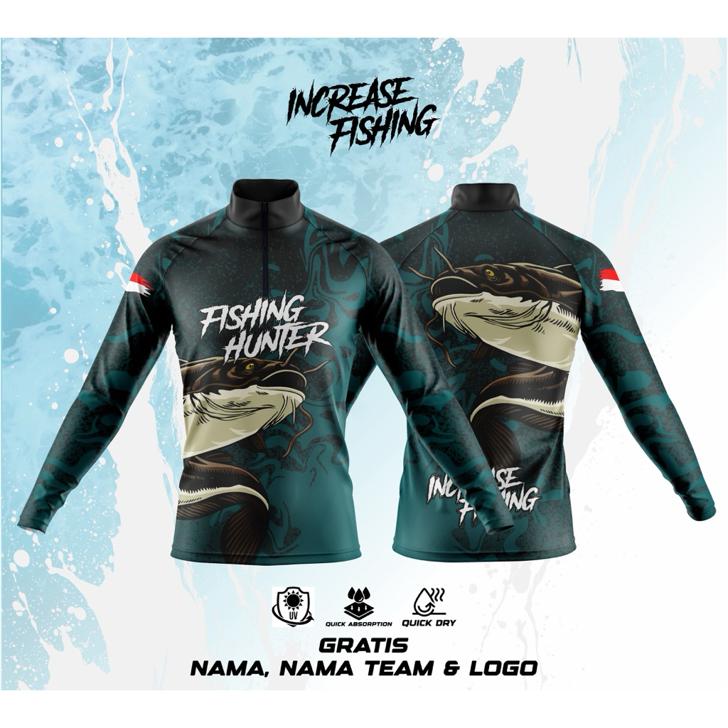 Jersey mancing lele custom full printing | bahan dryfit Djarum anti uv