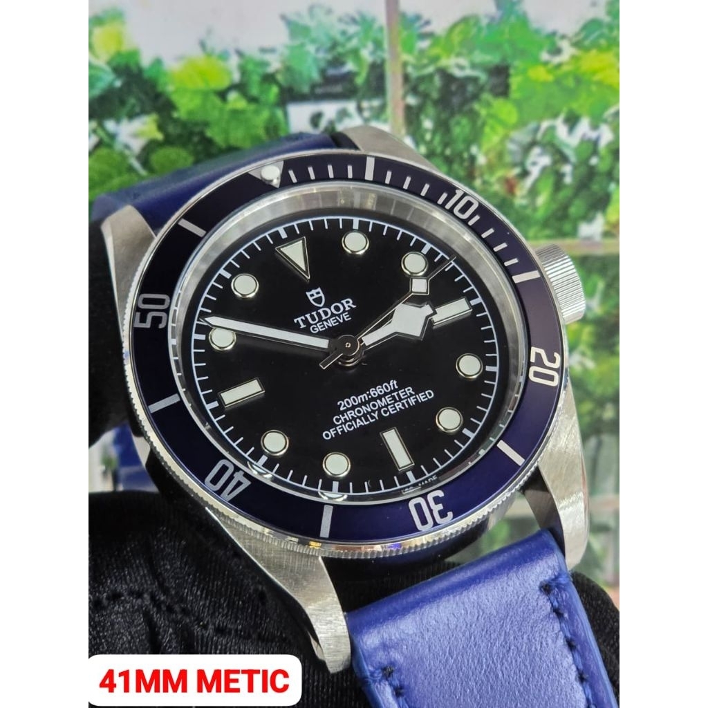Jam mewah TD automatic 41mm blackbay stainless steel japan