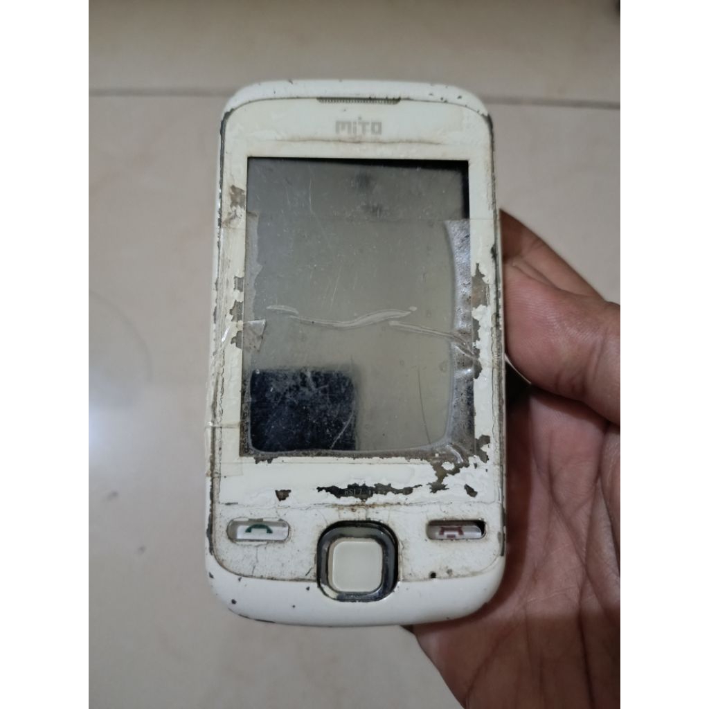 HP Mito 677 Android Full White Original Bahan Gambling Jadul Langka Unik Imut Speaker Bass Stereo Jo