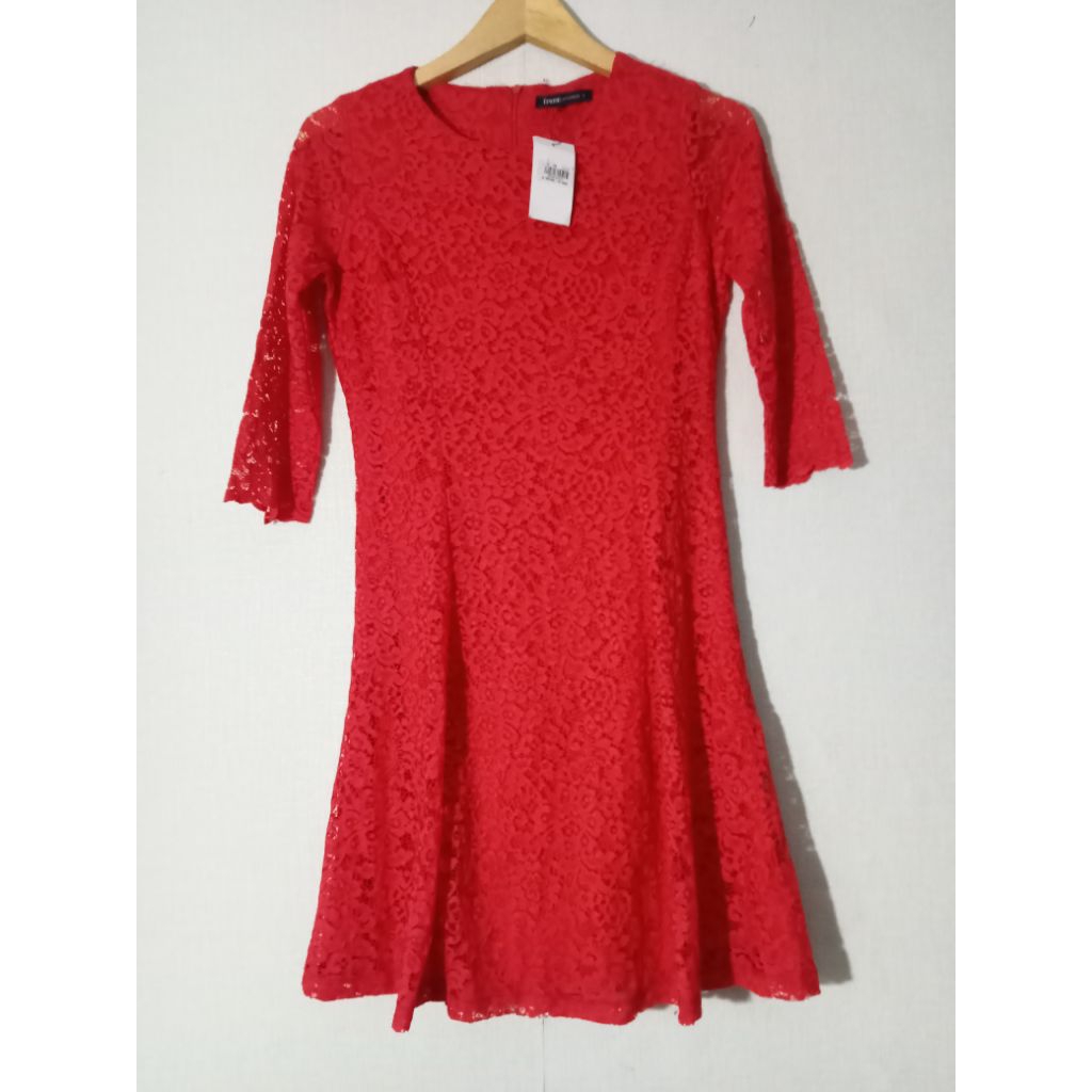 Eprise - Dress Brokat Merah Size S