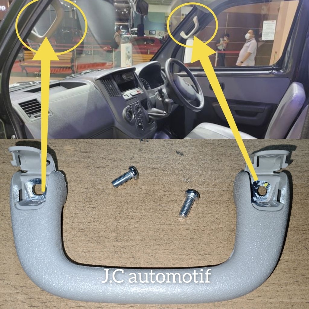 handle plafon bagian pilar kaca depan Daihatsu grand max Luxio original