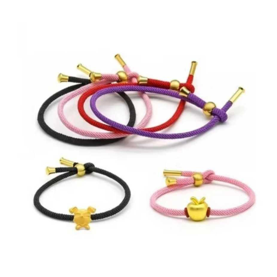 Gelang Tali Serut Hongkong Pandora Bahan Gelang Emas/ Gelang Tali Serut