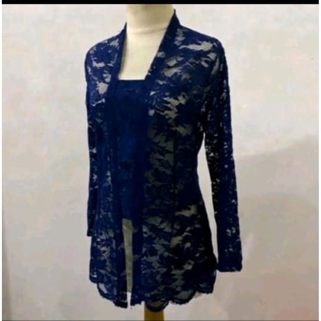 kebaya kutubaru wanita/kebaya brokat lengan panjang