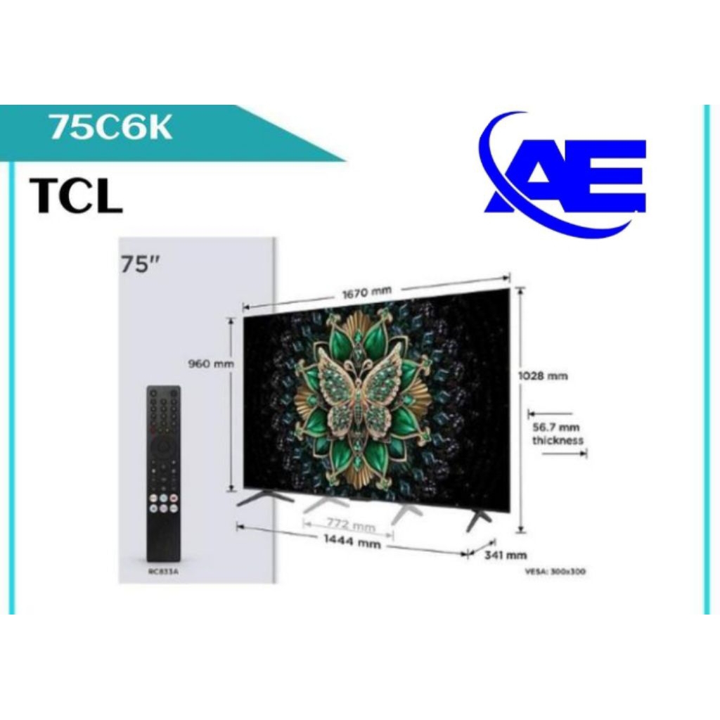 TV TCL QD-MINILED PREMIUM 75C6K (75inchi)