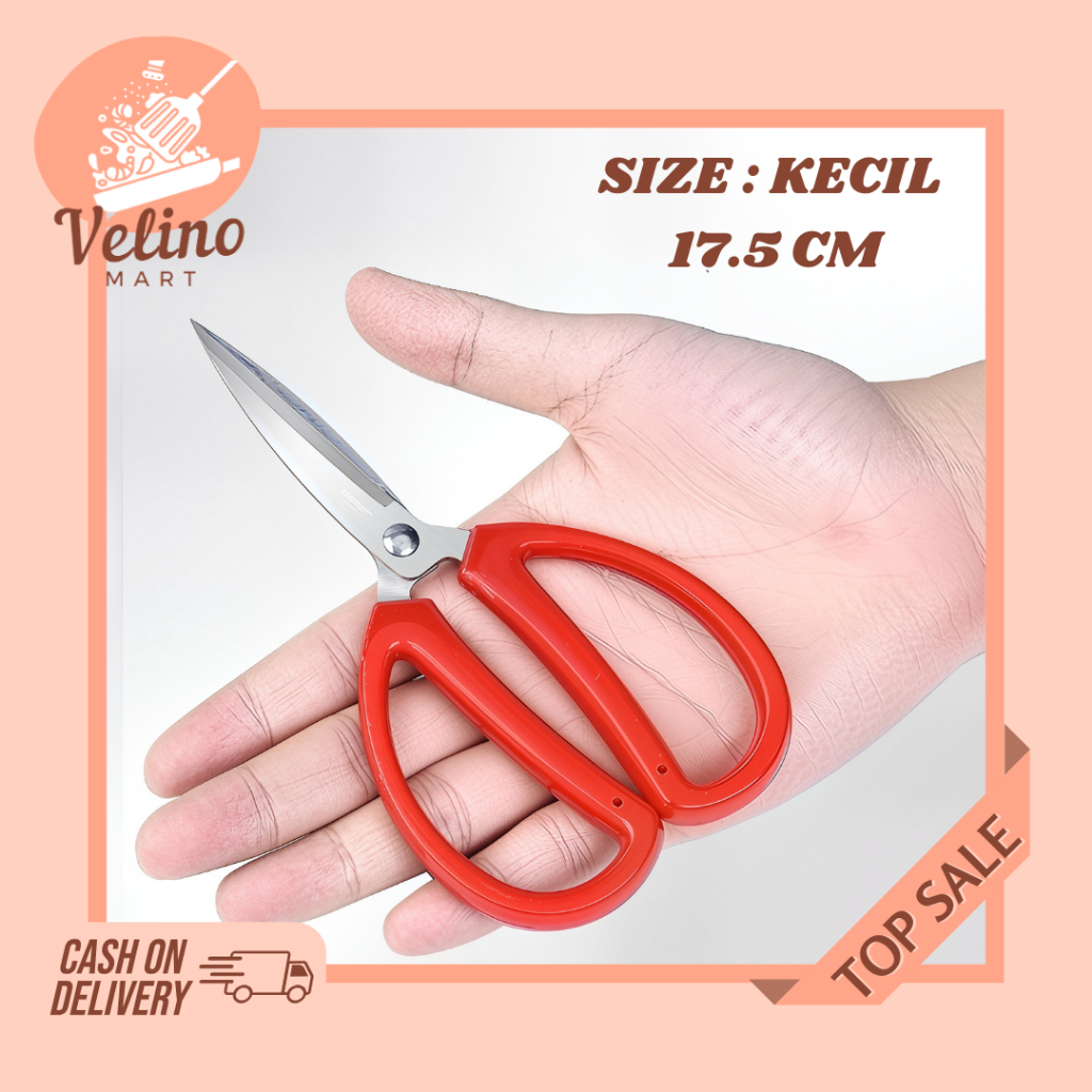 Gunting Kodok Ukuran Kecil 17.5 Cm / Gunting Kain Stainless Tajam/ Gunting Kodok Multifungsi