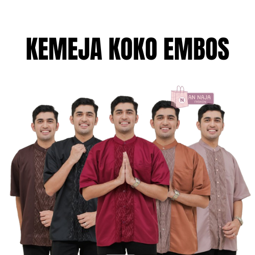 Kemeja Koko Embos - Baju Koko Embos Dewasa