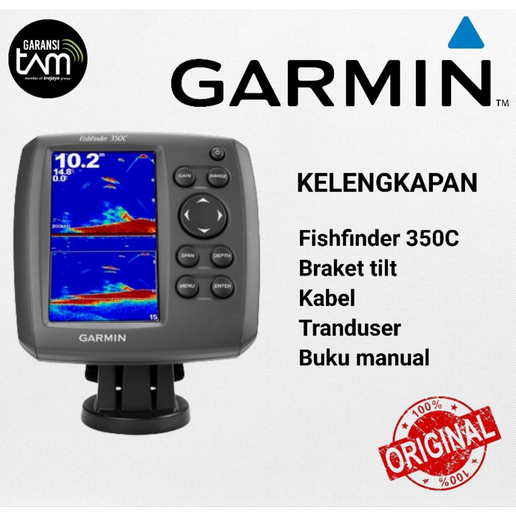 GPS Garmin FishFinder 350c Bekas