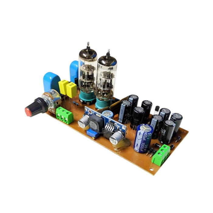 Kit preamp tabung tube 4CB6 stereo line stage 6CB6