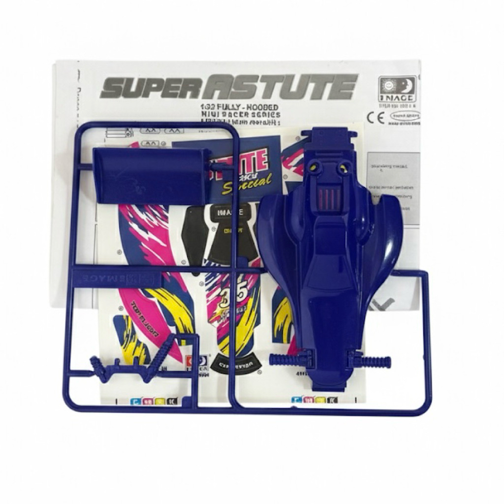 Rep Tamiya Body Super Astute Sky Special Warna Biru Body Super Astute + Sticker Super Astute Baru