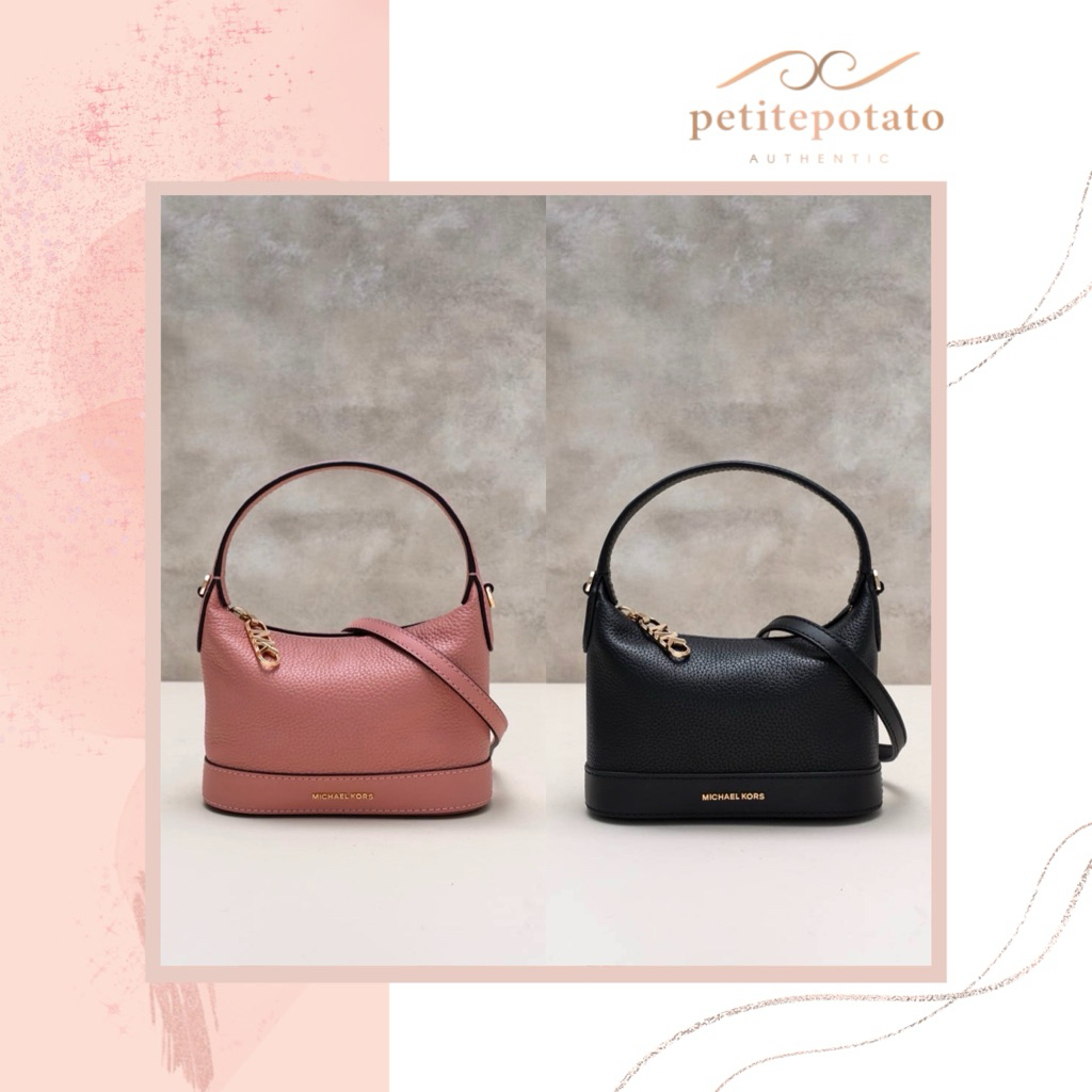 TAS BRANDED WANITA MICHAEL KORS WYTHE SMALL CROSSBODY PEBBLED LEATHER