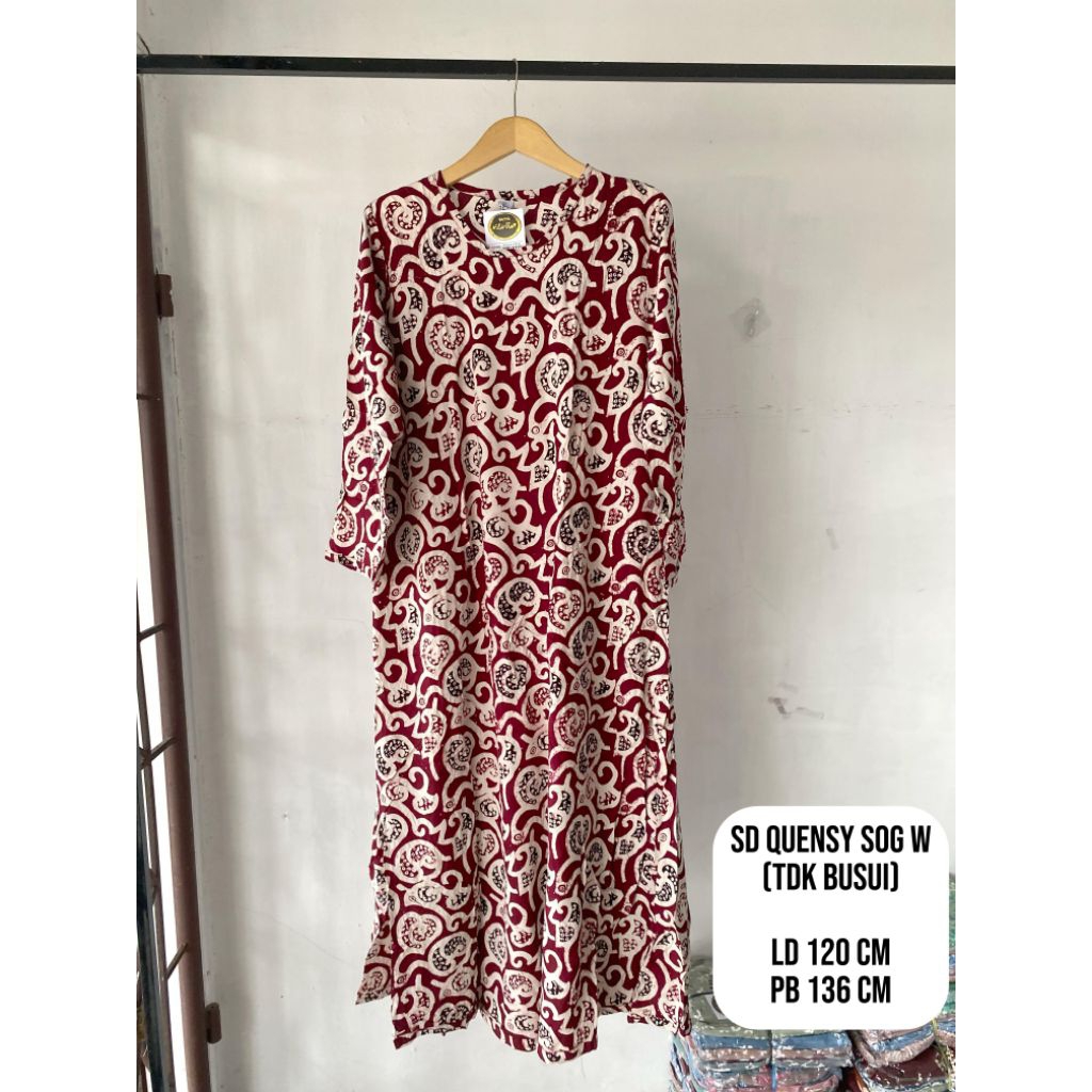 Batik Luza ~ Set Dress Quensy Lengan Panjang by Batik Luza