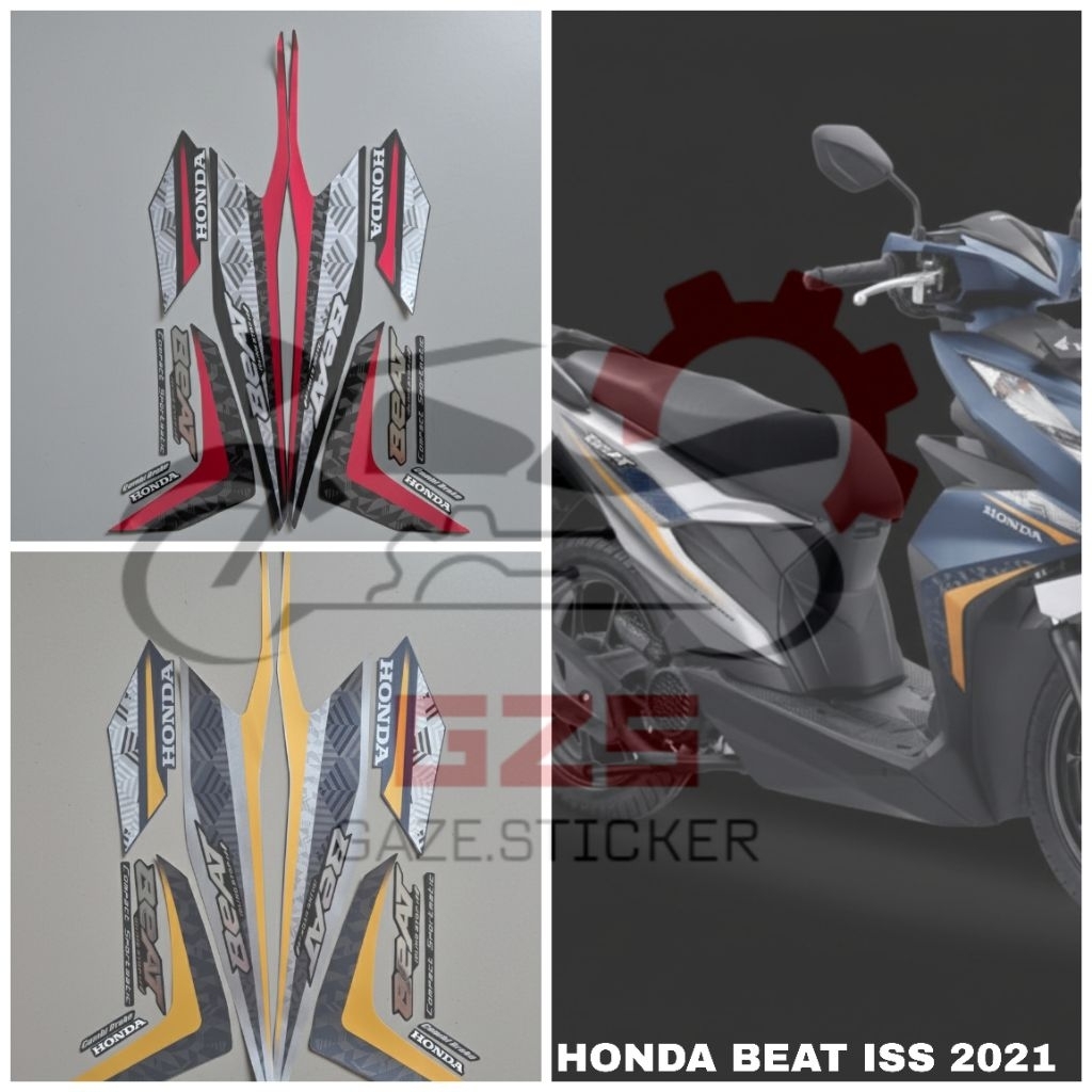 STICKER STRIPING MOTOR HONDA BEAT ISS 2021
