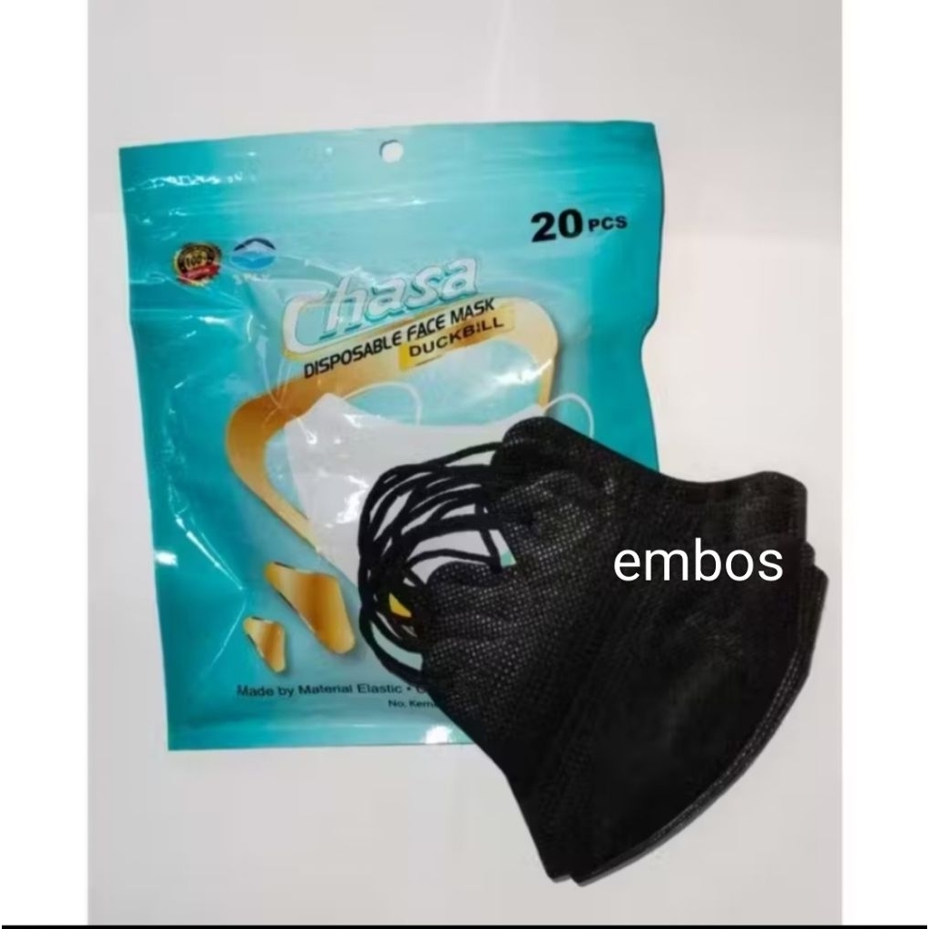 MASKER DUCKBIL Chasa embos isi 20pcs kemenkes