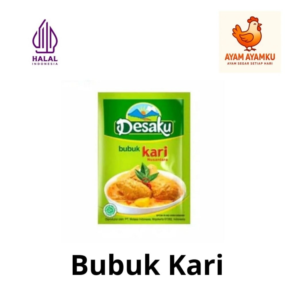 Desaku Bubuk Kari Bumbu Dapur Instan 12,5gr | AYAM AYAMKU