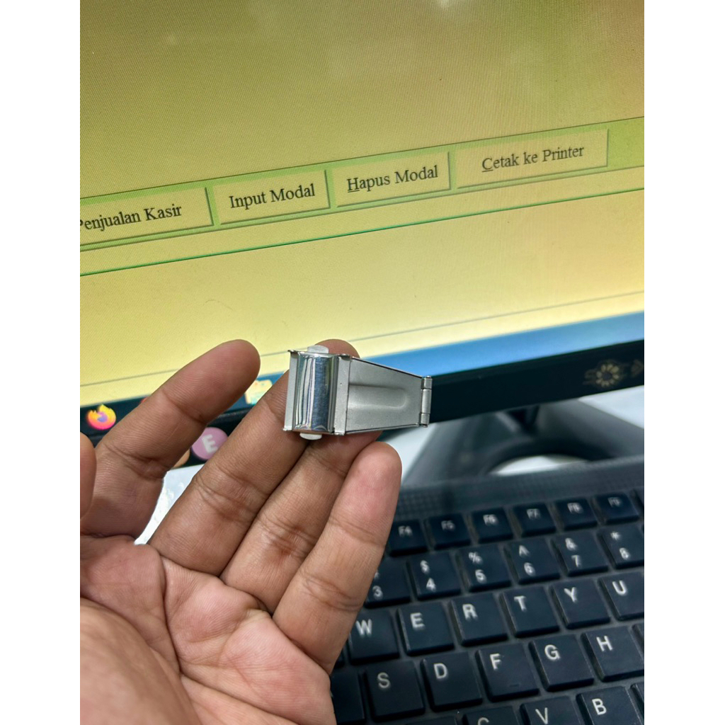 Klep/Buckle jam tangan mirage Putih,kuning dan hitam stainless steel