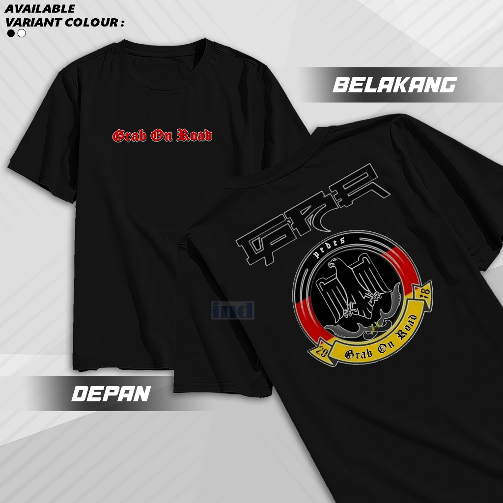 KAOS T-Shirt GRAB ON ROAD [GBR INDONESIA] / Kaos GBR / Kaos Grab On Road Terbaru