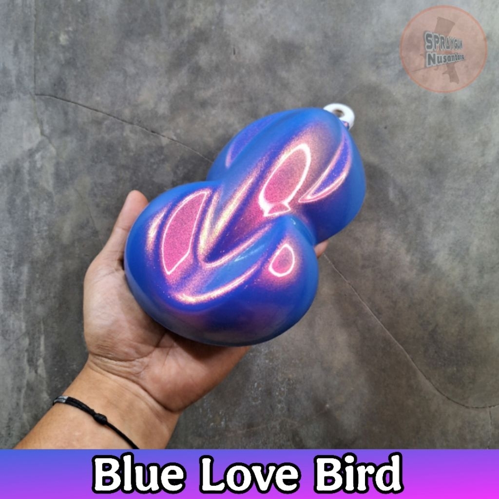 Cat PU bunglon Love Bird Effect Chameleon 3 warna, Dasaran Biru (BUNGLON SAJA)