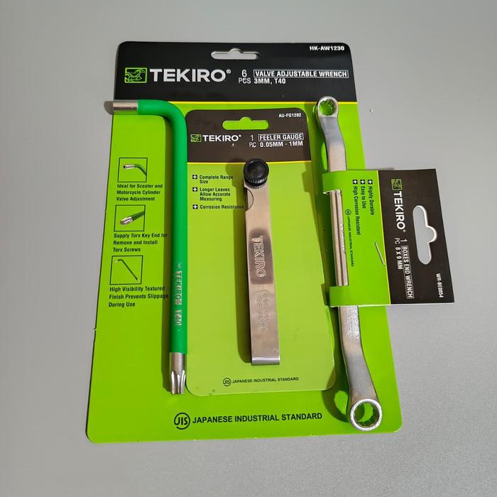 Kunci Stel Klep Tekiro 3 pcs - Kunci Stelan Klep Tekiro 3 Pcs - Fuller Tekiro