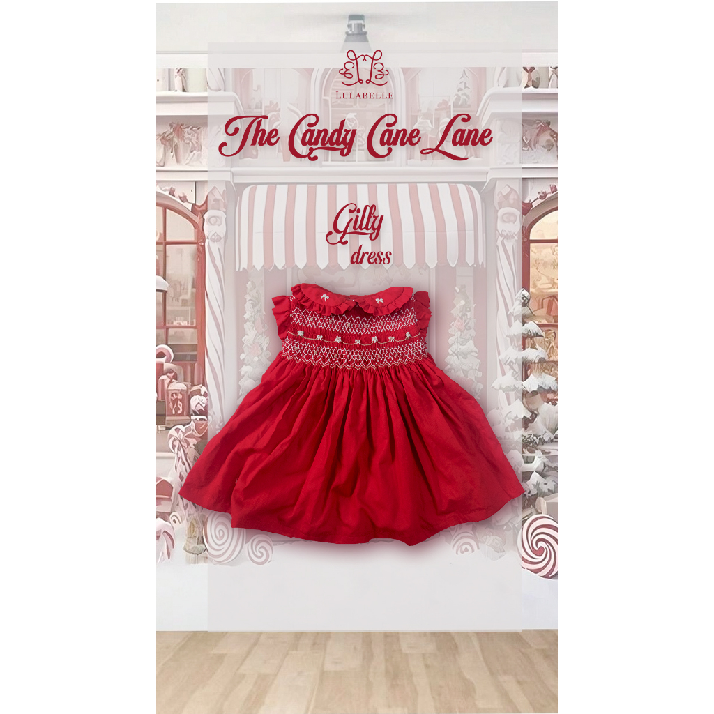 Lulabelle Holiday 2025 - Gilly Dress  - Hand Smocked and Embroidery