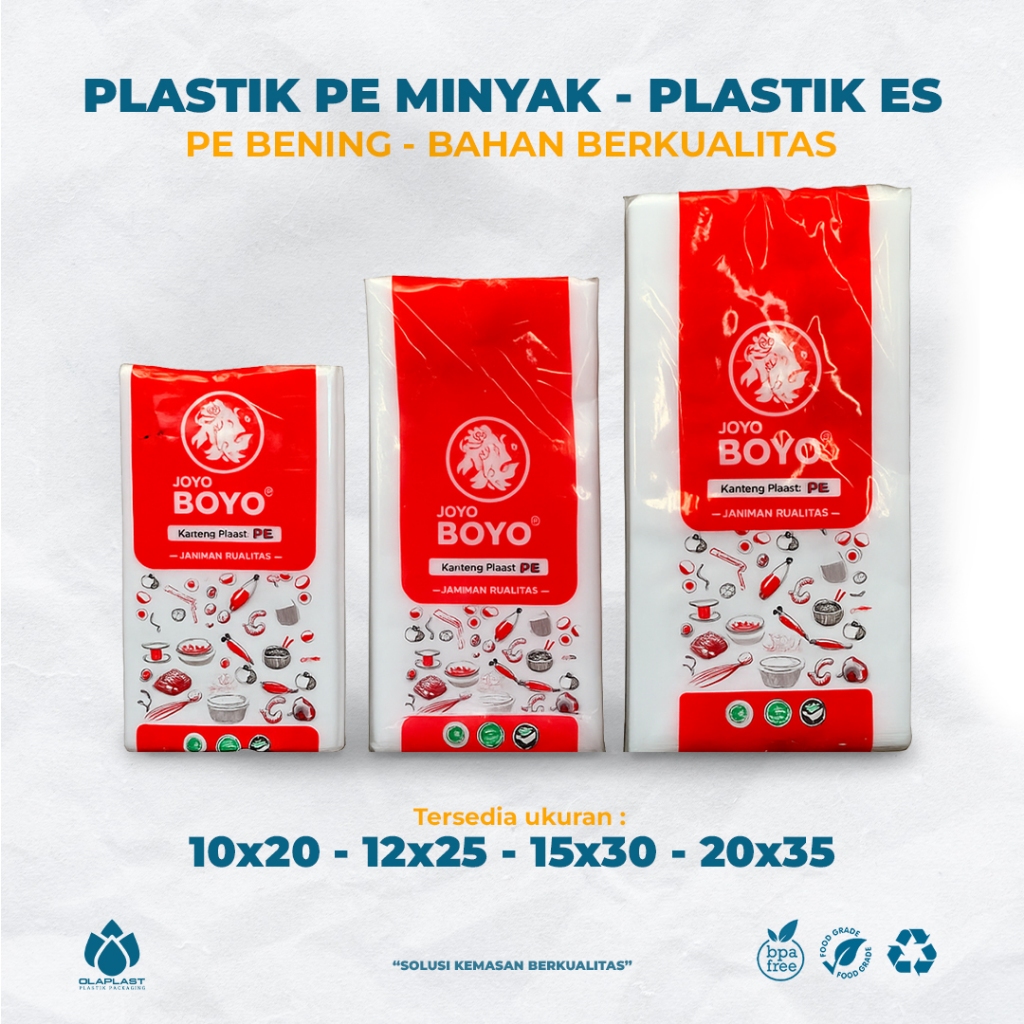 KANTONG PLASTIK PE JOYOBOYO MINYAK SANTAN ES BATU ALL VARIAN