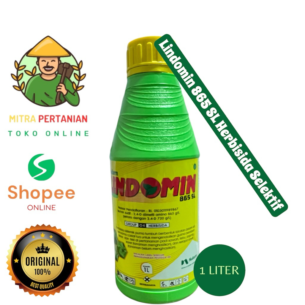 Herbisida Selektif LINDOMIN 865 SL kemasan 1 Liter