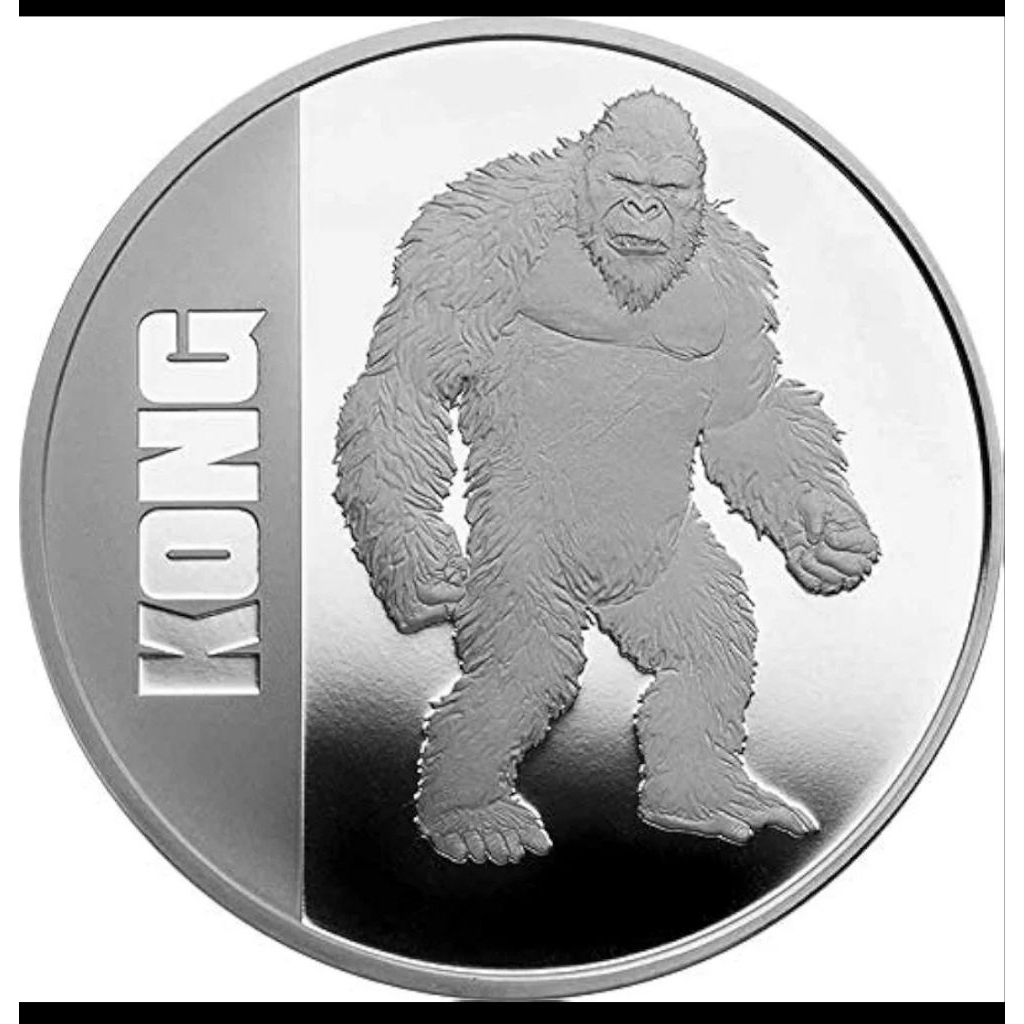 KONG 1 Oz Silver Coin 2$ Niue 2021