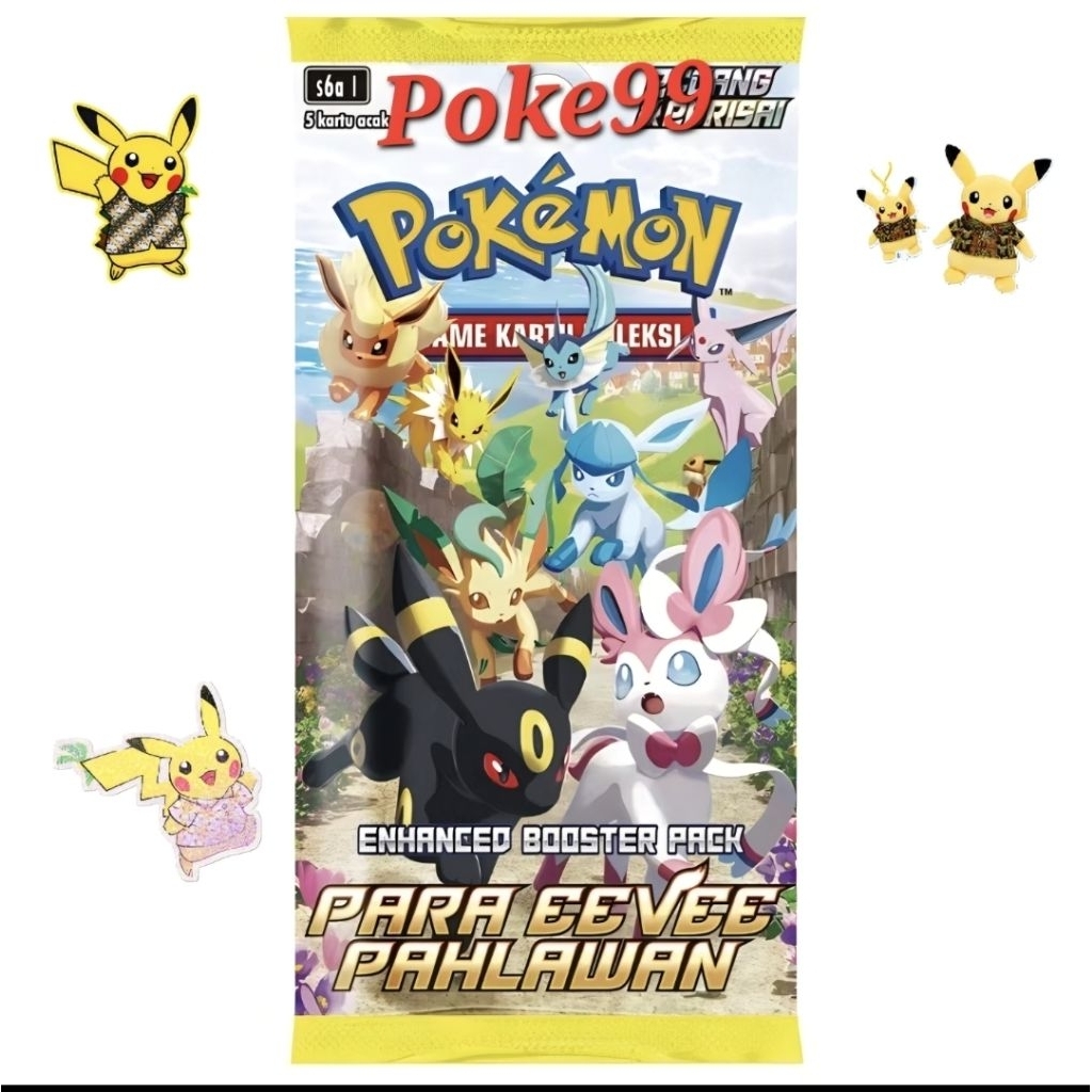 Booster Pack Para Eevee Pahlawan s6a Indonesia