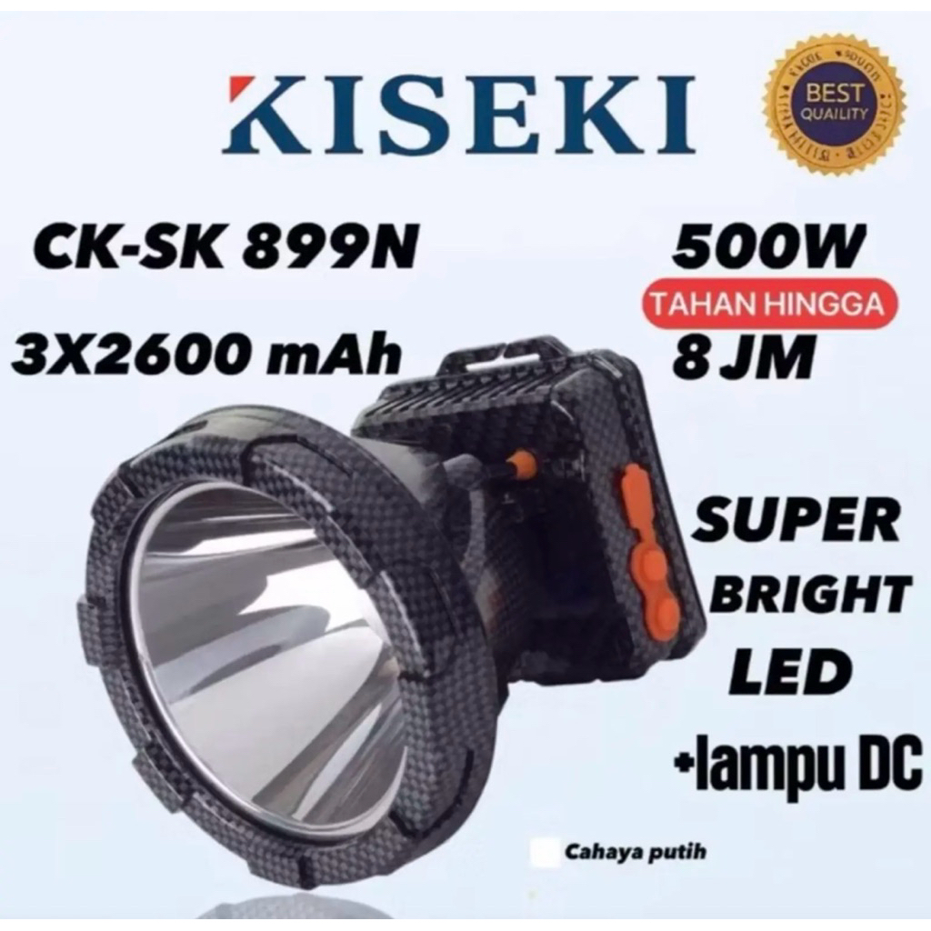 HeadLamp LED Waterproof KISEKI CK-399 200 Senter Kepala KISEKI 200 Watt CK-399 Cahaya Putih - CK-399