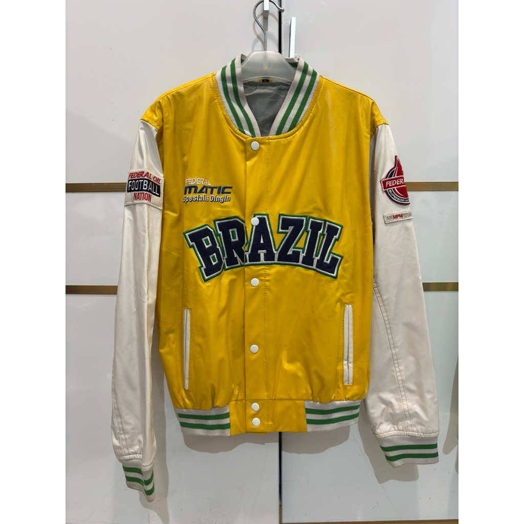 Jaket varsity Brazil Vera Pelle
