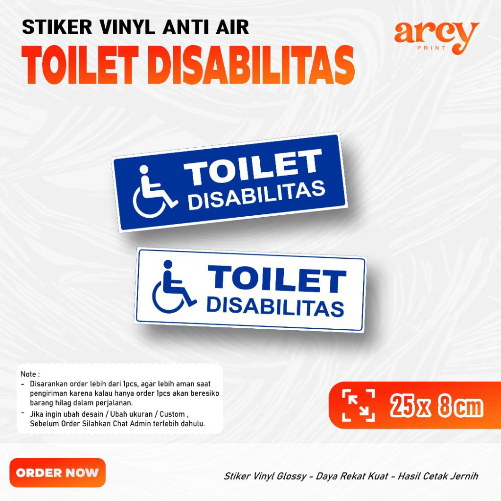 Stiker Toilet Disabilitas