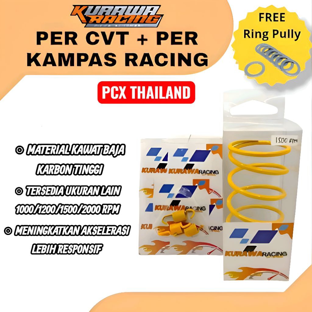 PER CVT 1500RPM + PER SENTRI/KAMPAS GANDA 1500RPM PCX THAILAND