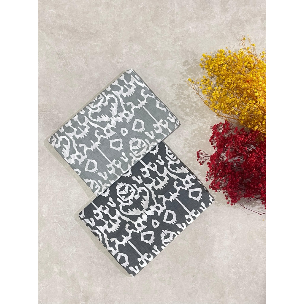 kain batik katun halus motif etnik asmat