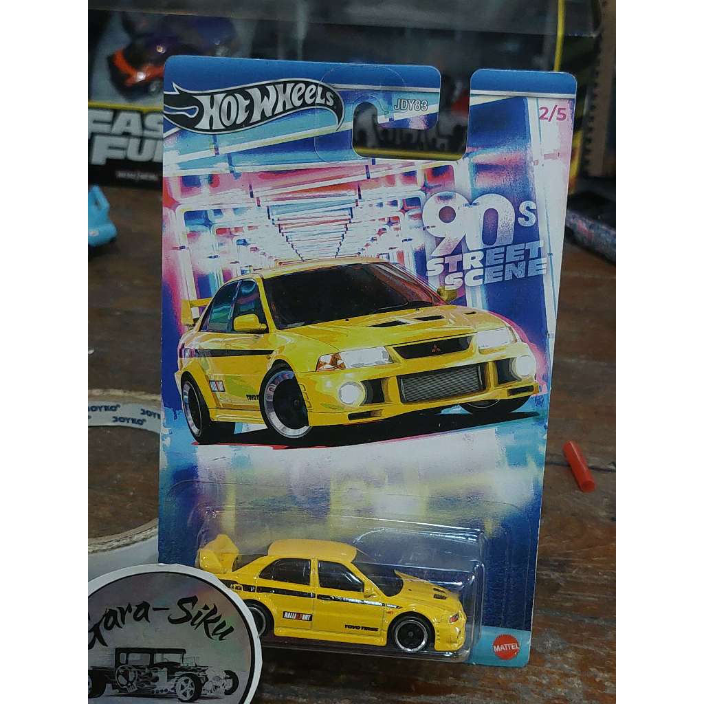 Hot Wheels 90s STREET Mitsubishi Lancer Evolution VI KUNING