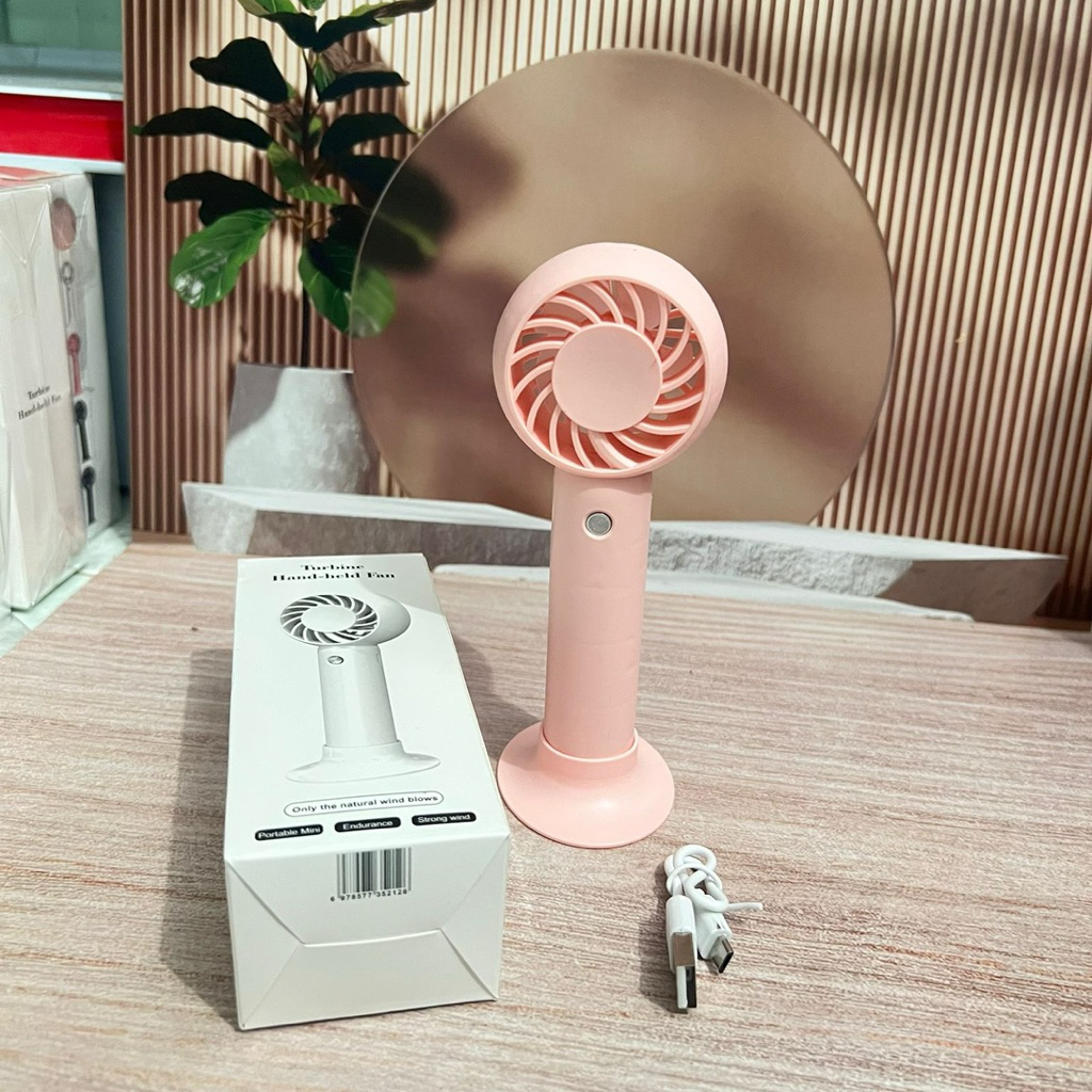 Kipas Angin Genggam Mini Portable USB Turbo Mini Fan USB | Kipad Angin Mini Turbo HandleFan