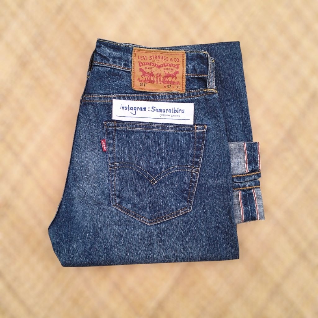 Levis selvedge 511  Turkey not Levis USA not Levis 501 70s button 6 selvedge / Levis 70s button 6 /L