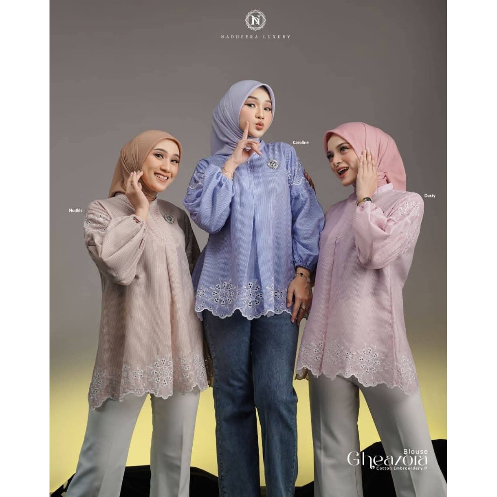 Gheazora NADHEERA LUXURY BLOUSE ATASAN