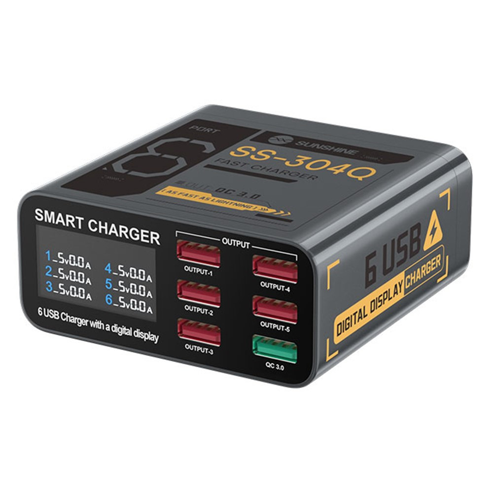 FAST CHARGER SUNSHINE 6 PORT SS-304Q 6 PORT