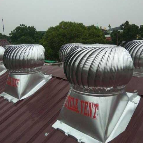 Pemesanan 3 Turbin Ventilator 24 Inch Diameter 60cm