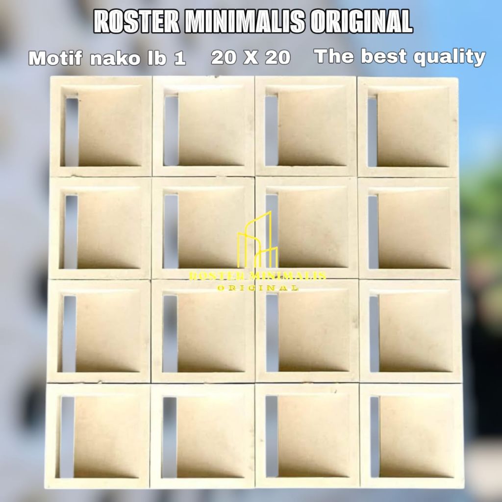 Roster minimalis/roster beton minimalis/roster beton/roster 2muka/roster 2 sisi/roster lubang angin/
