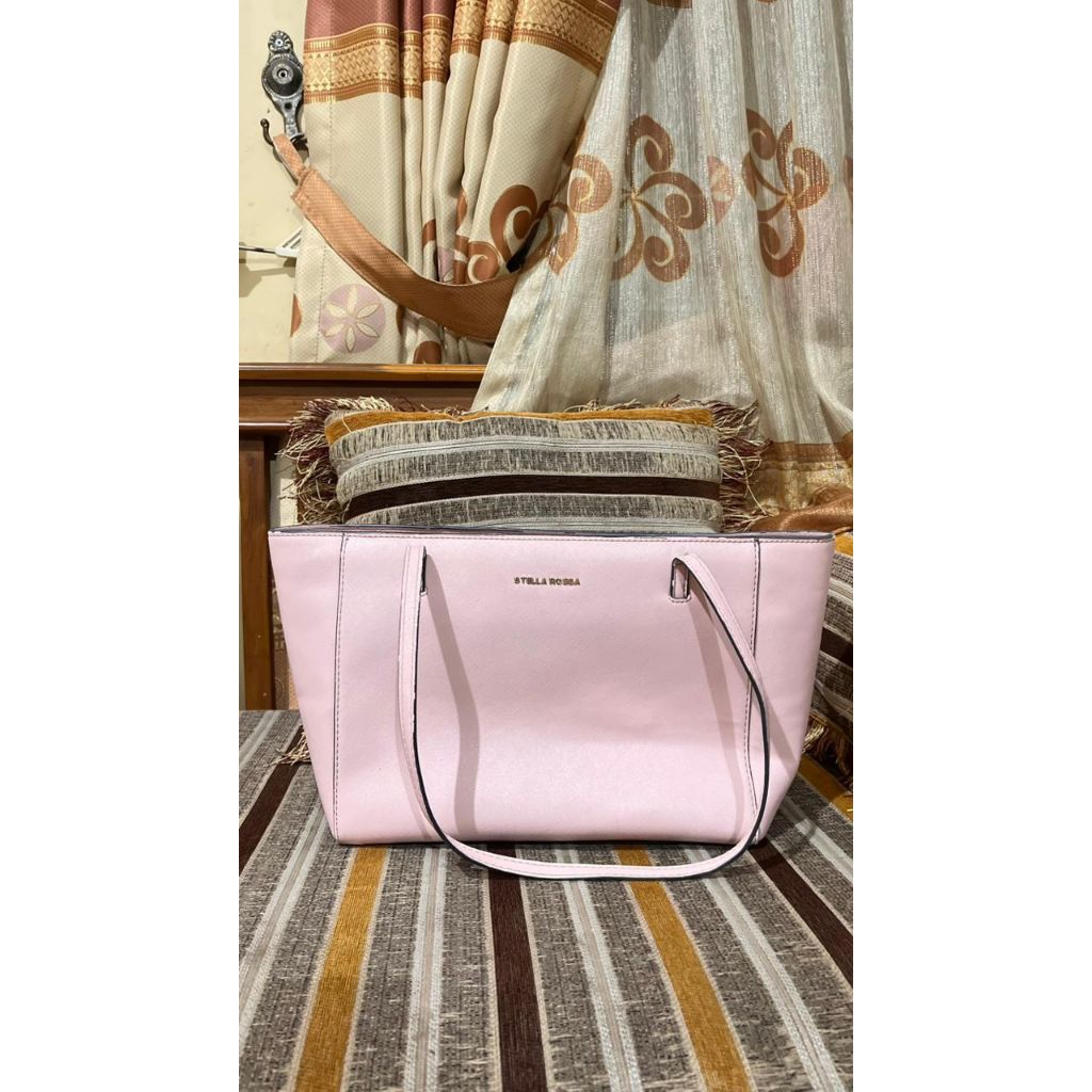preloved totebag stella rossa pink