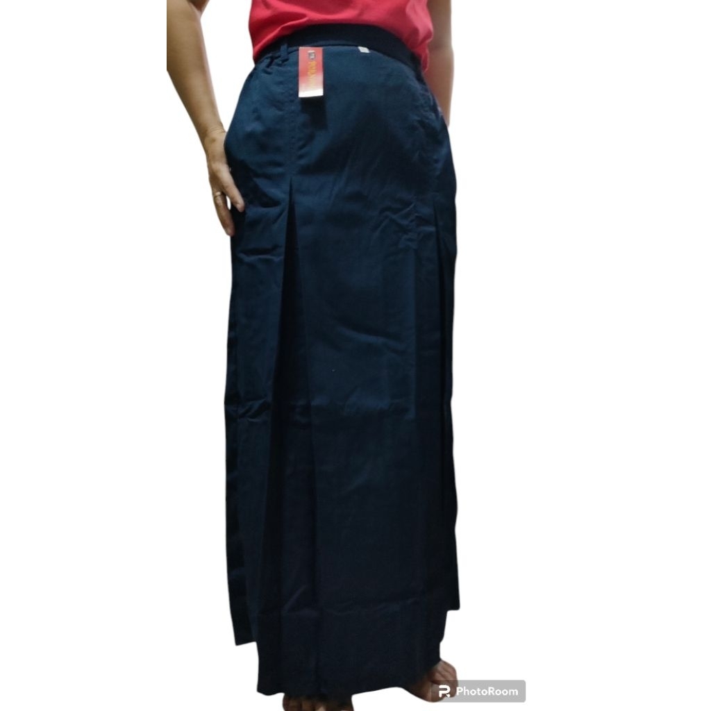 Seragam - Rok Span SMP Biru Rempel 2 Size M-L6