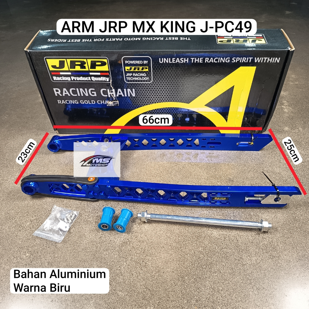 SWING ARM JRP MX KING J-PC49 WARNA HITAM BIRU